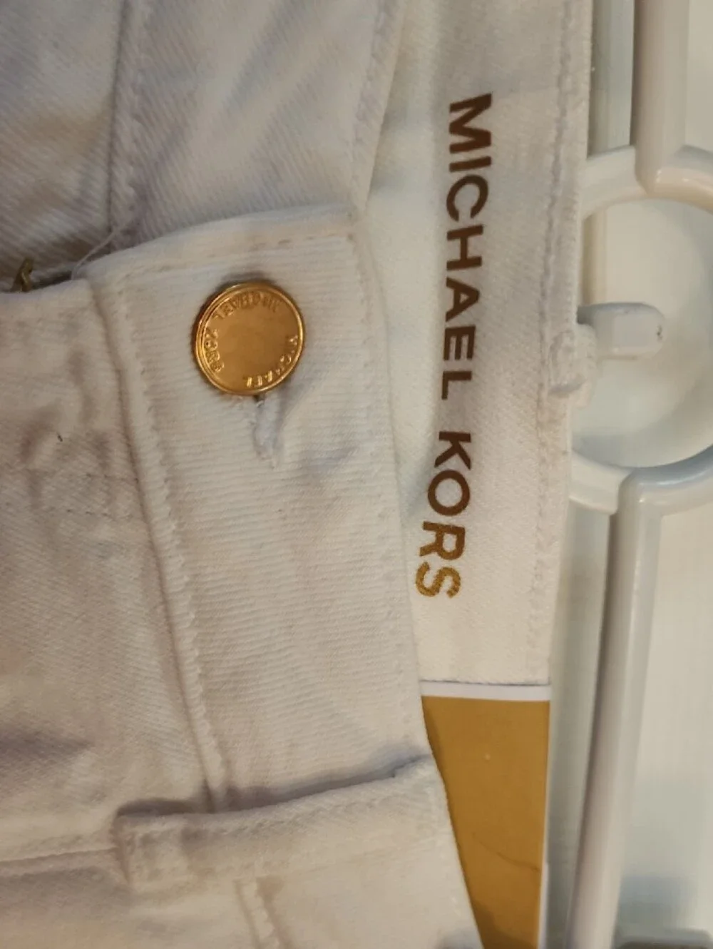 Michael Kors Women's White Boot-Cut Jeans